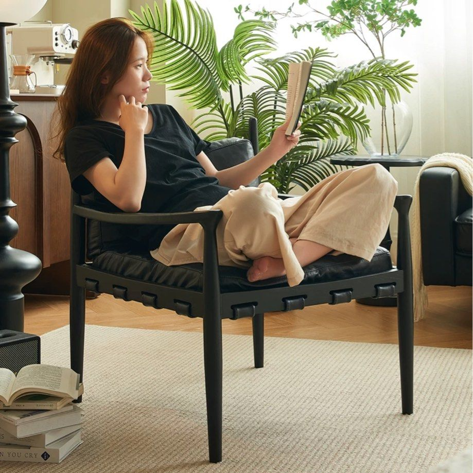 CALLIE Vintage Solid Wood Leisure Chair - Radical Homes Singapore