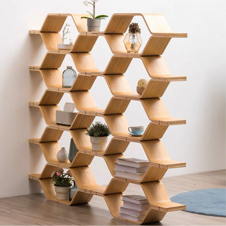 AMEY Modern Honeycomb Shelves - Radical Homes Singapore