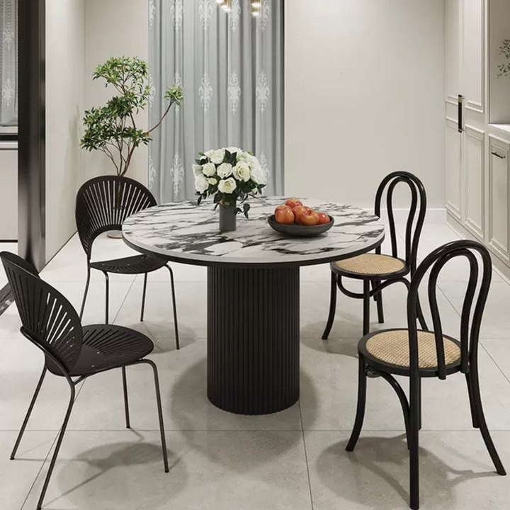LOPEZ Round Marble Dining Table - Radical Homes Singapore