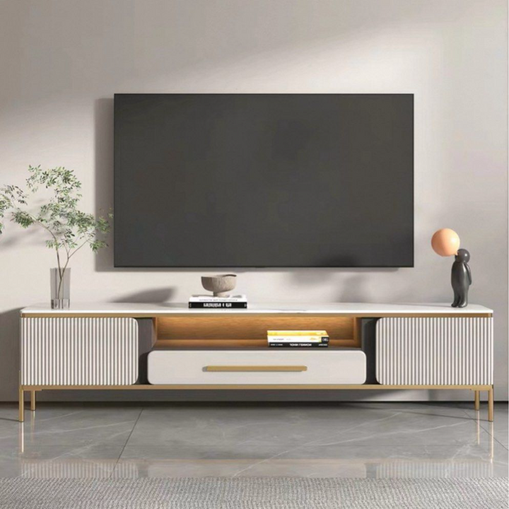 JAVIOS Modern Sintered Stone TV Console - Radical Homes Singapore