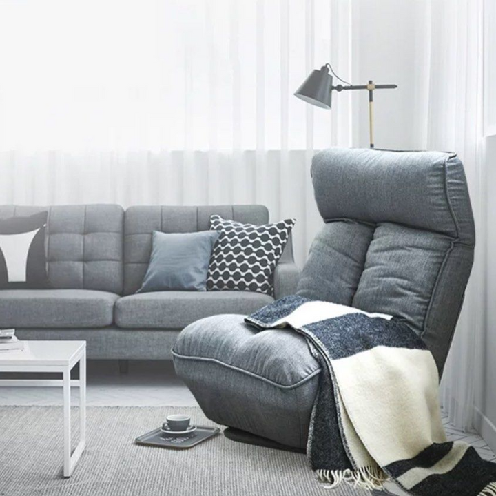 GROM Japandi Fabric Lounge Chair - Cassa Haus Singapore