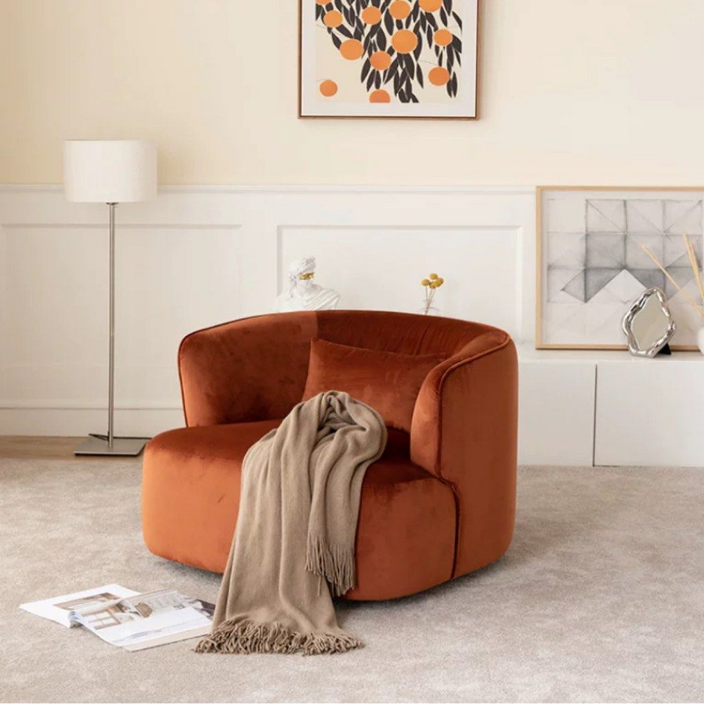 TREVOR Modern Boucle Armchair - Radical Homes Singapore