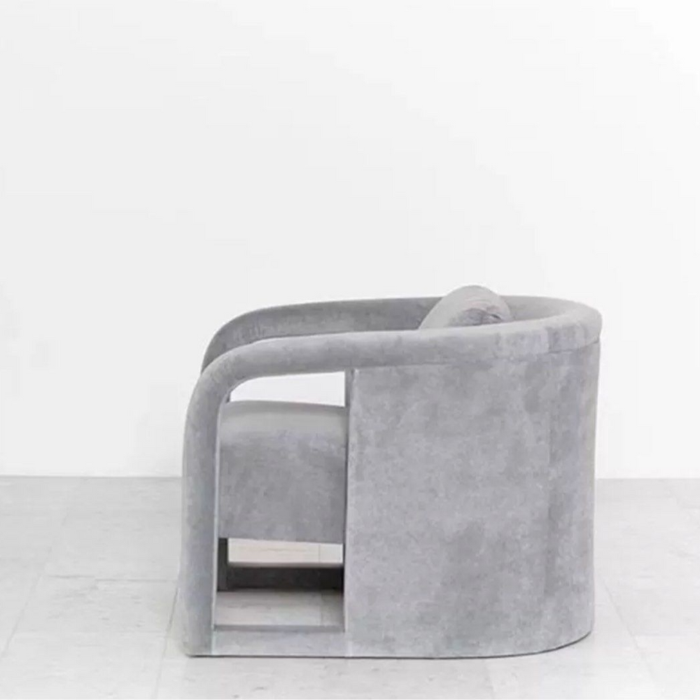 WALTER Modern Velvet Lounge Chair - Radical Homes Singapore