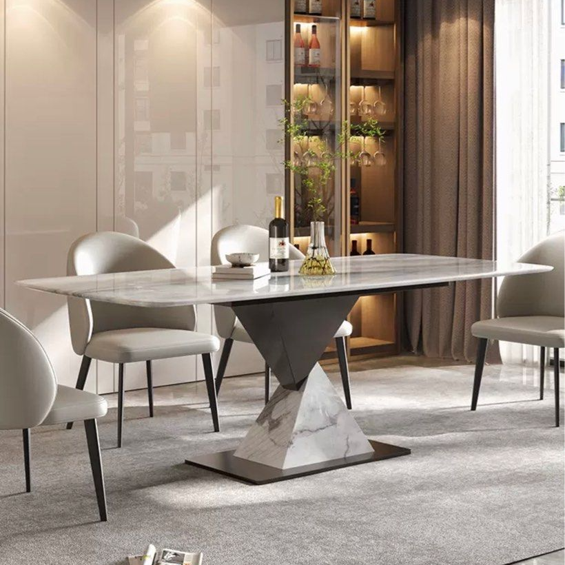 HENDERSON Modern Marble Dining Table - Radical Homes Singapore