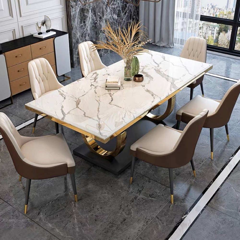 HART Modern Marble Dining Table - Radical Homes Singapore