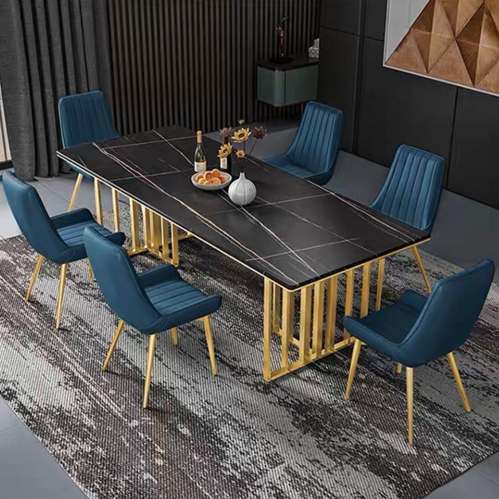 DIXON Modern Sintered Stone Dining Table & Chairs - Radical Homes Singapore