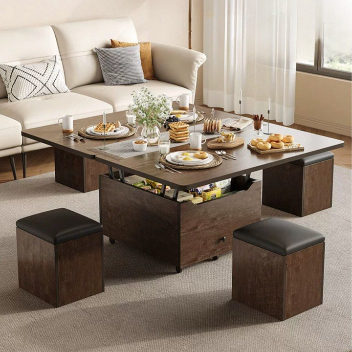 TWALEN Modern Extendable Storage Coffee Table - Radical Homes Singapore