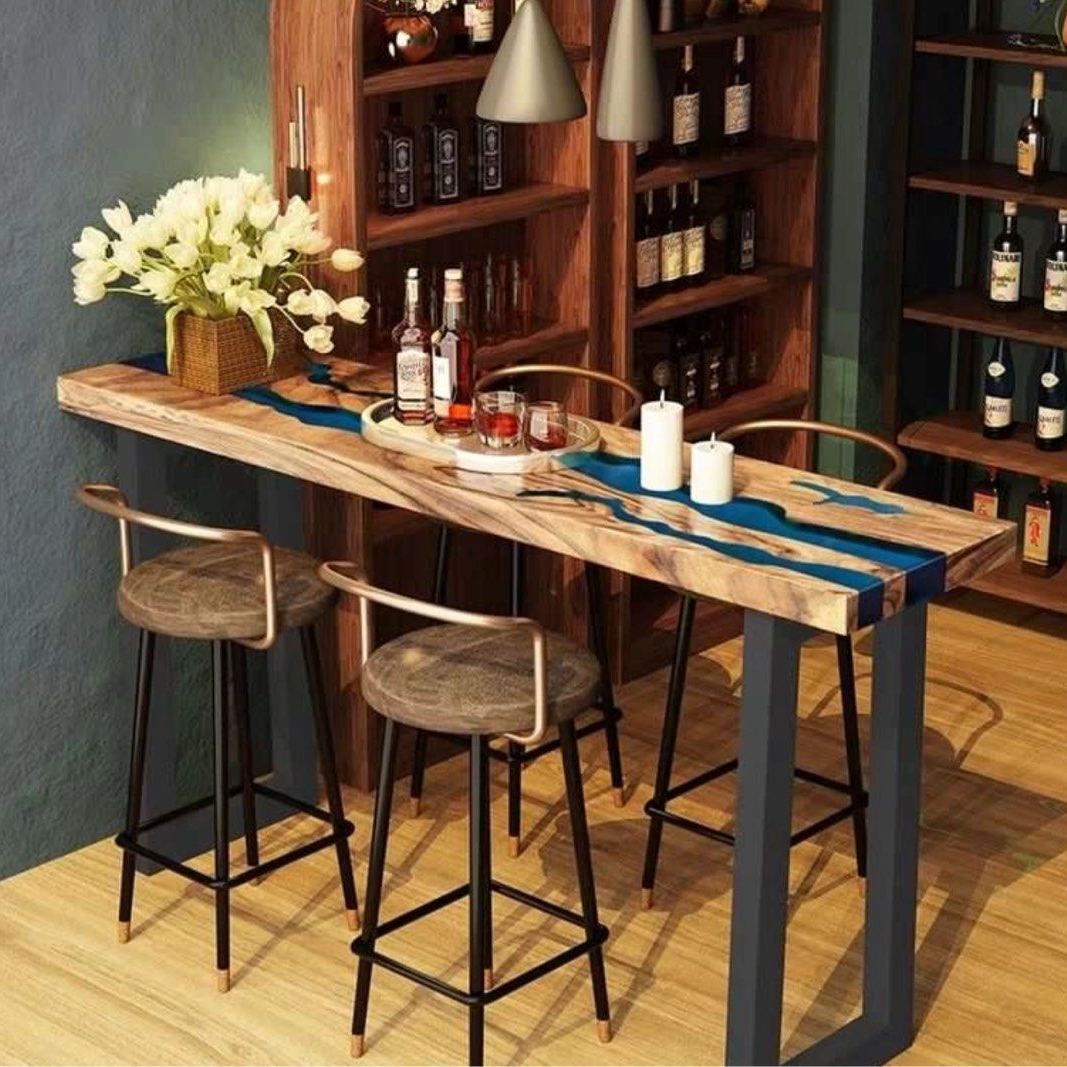 SNOTA Epoxy Resin River Bar Table - Radical Homes Singapore