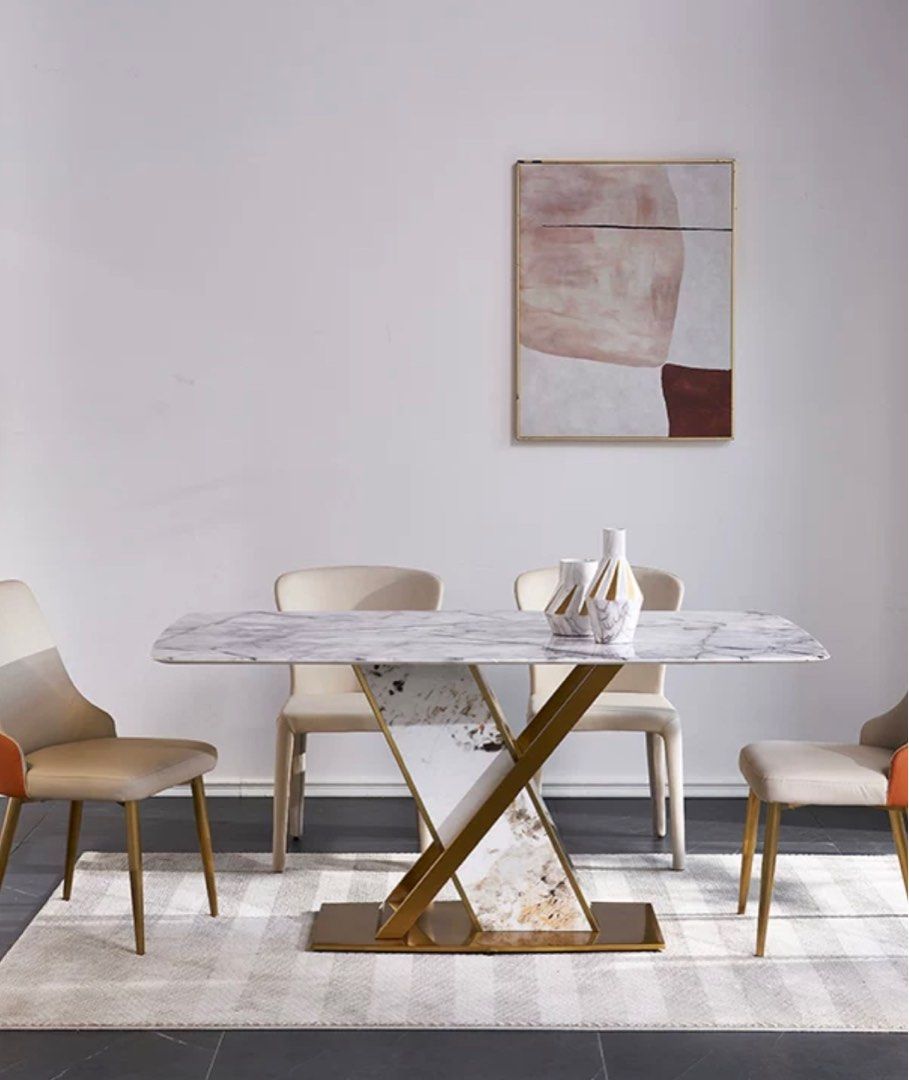 HUDSON Sintered Stone Dining Table - Radical Homes Singapore