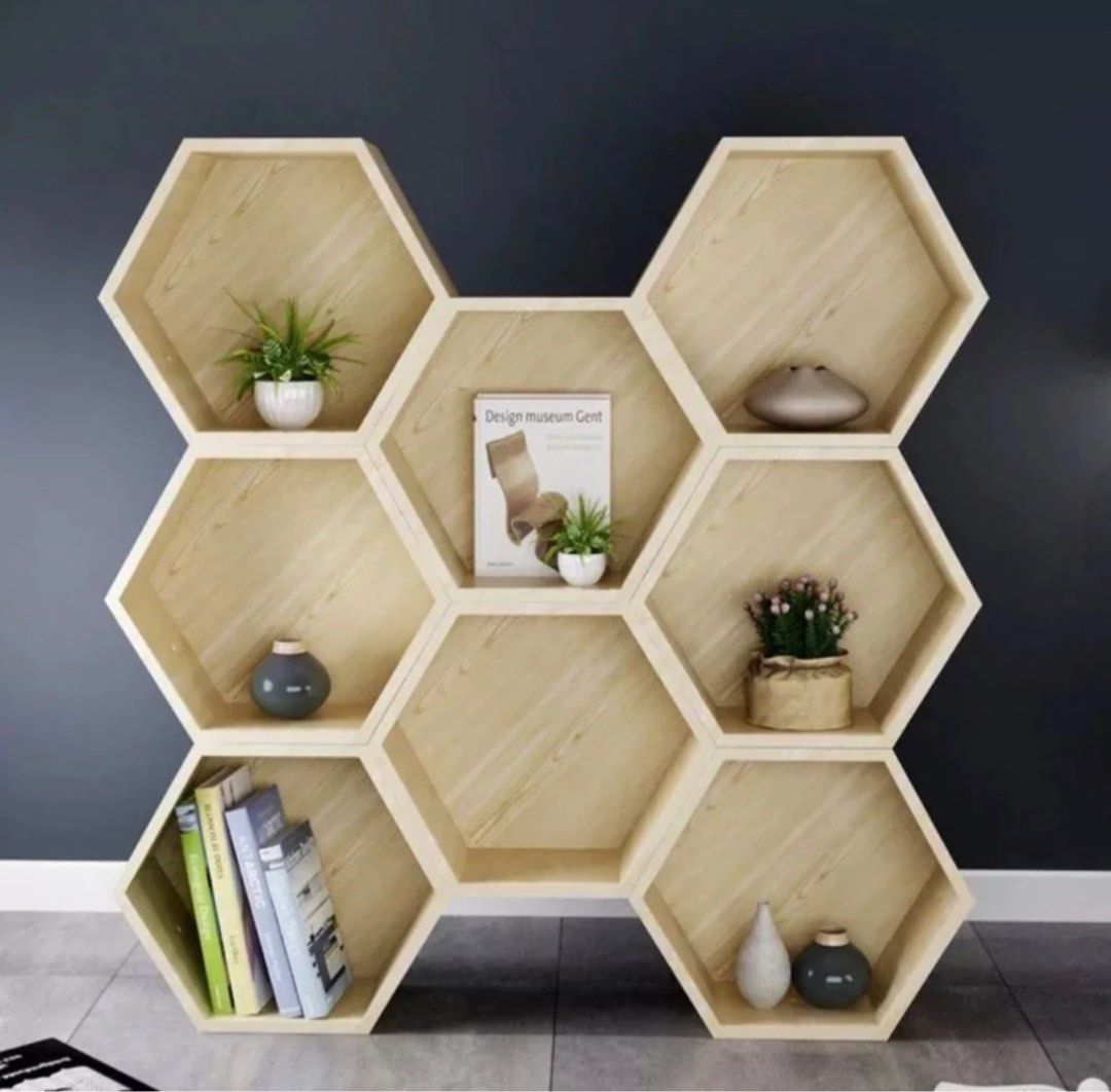 MADALENA Honeycomb Wall Display Shelf - Radical Homes Singapore