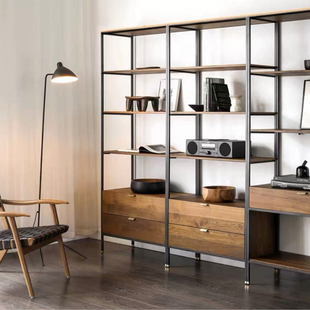 CAIO Industrial Wood Shelf - Radical Homes Singapore