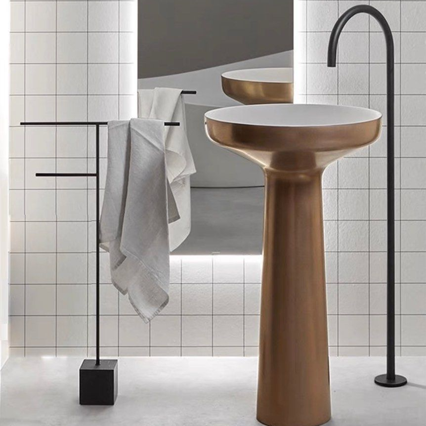 ISAQUEN Modern Marble Towel Rack - Radical Homes Singapore