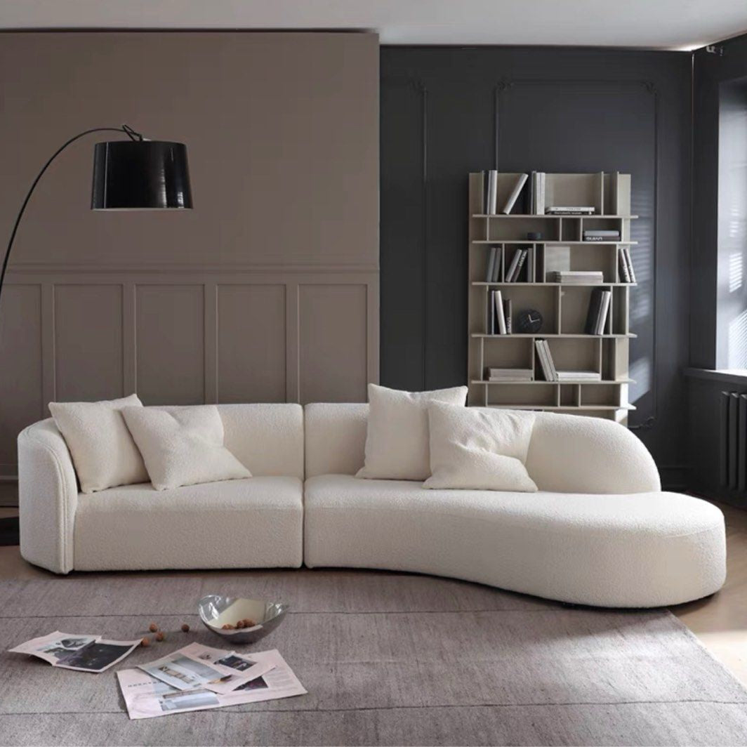 ELLE Boucle Sectional Sofa - Radical Homes Singapore