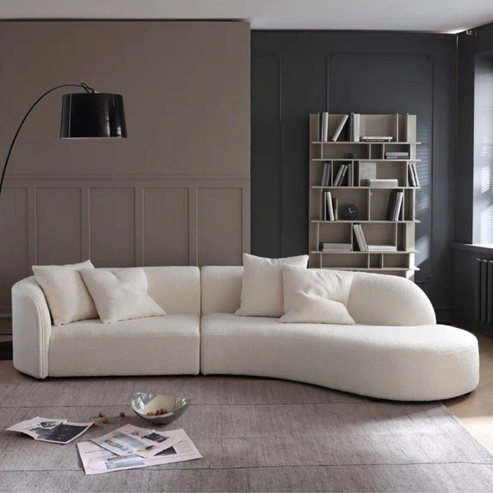 ELLE Boucle Sectional Sofa - Radical Homes Singapore