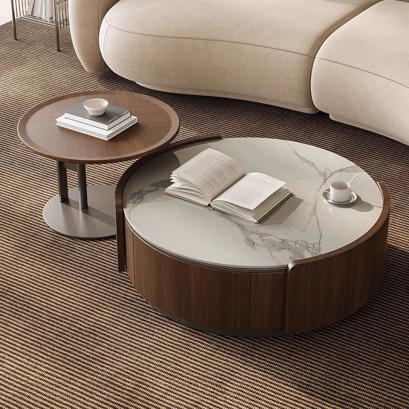 ORLENO Modern Round Coffee Table - Cassa Haus Singapore