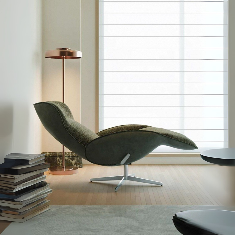 GRACE Modern Extendable Rotating Lounge Chair - Radical Homes Singapore