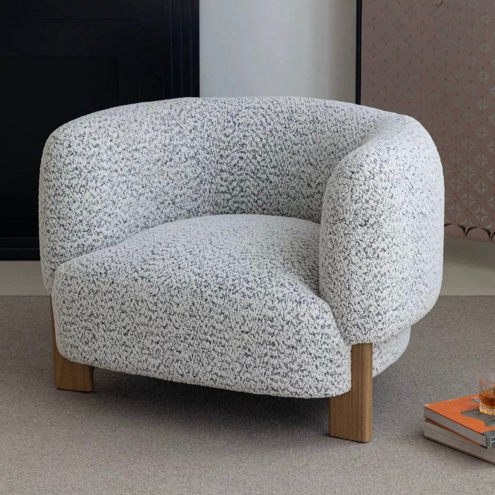 TRUSION Modern Fabric Lounge Chair - Radical Homes Singapore