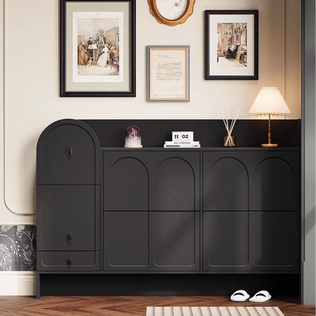 MERYL Modern French Shoe Cabinet With Sette - Radical Homes Singapore