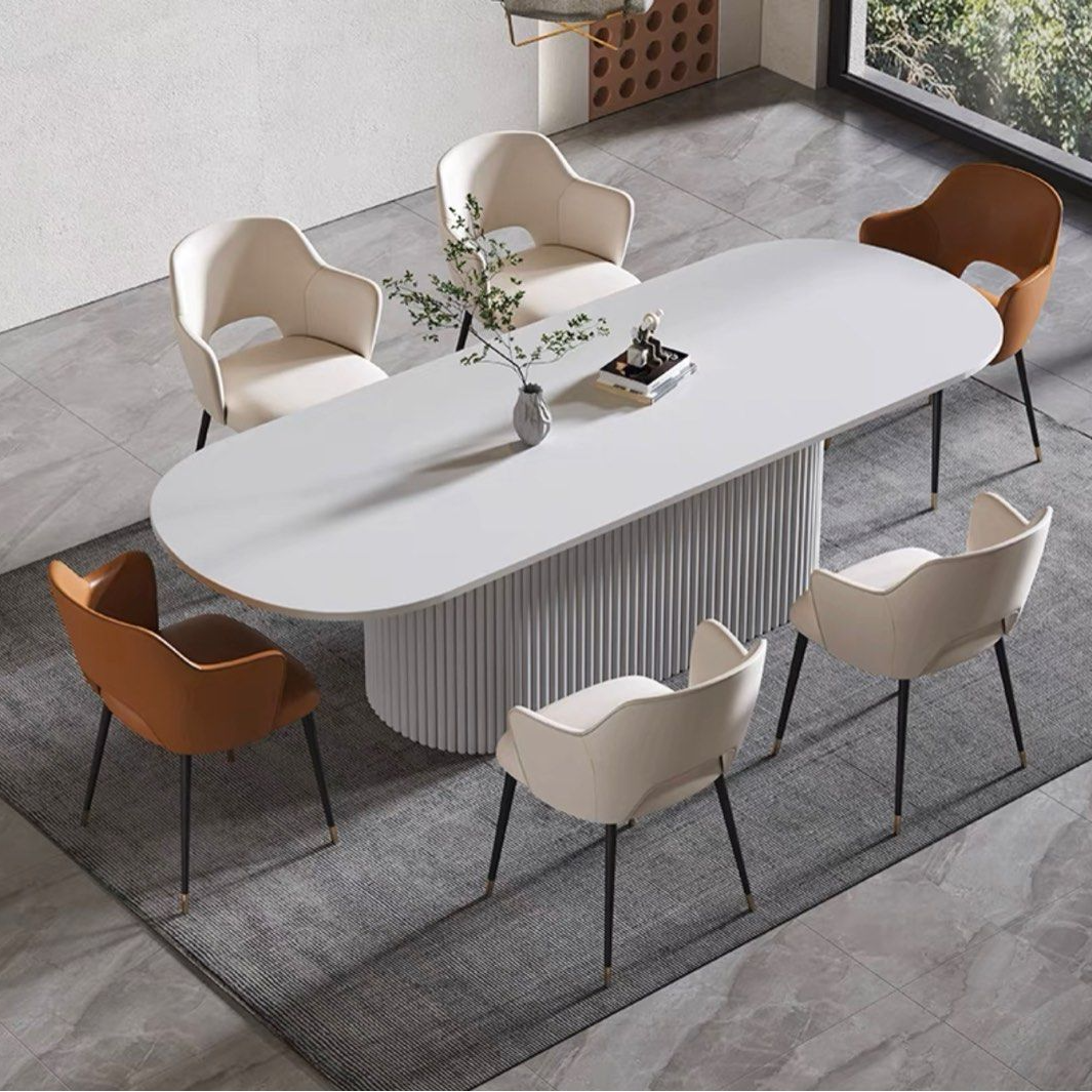 AVELLIS Modern Oval Dining Table - Cassa Haus Singapore