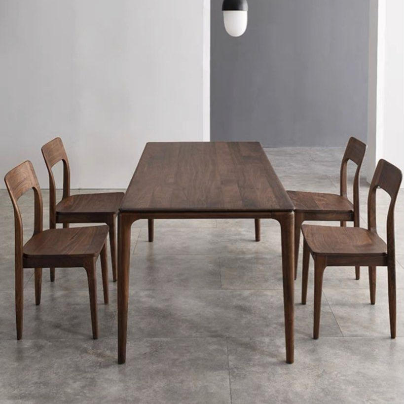 FURMAN Modern Black Walnut Dining Table - Radical Homes Singapore