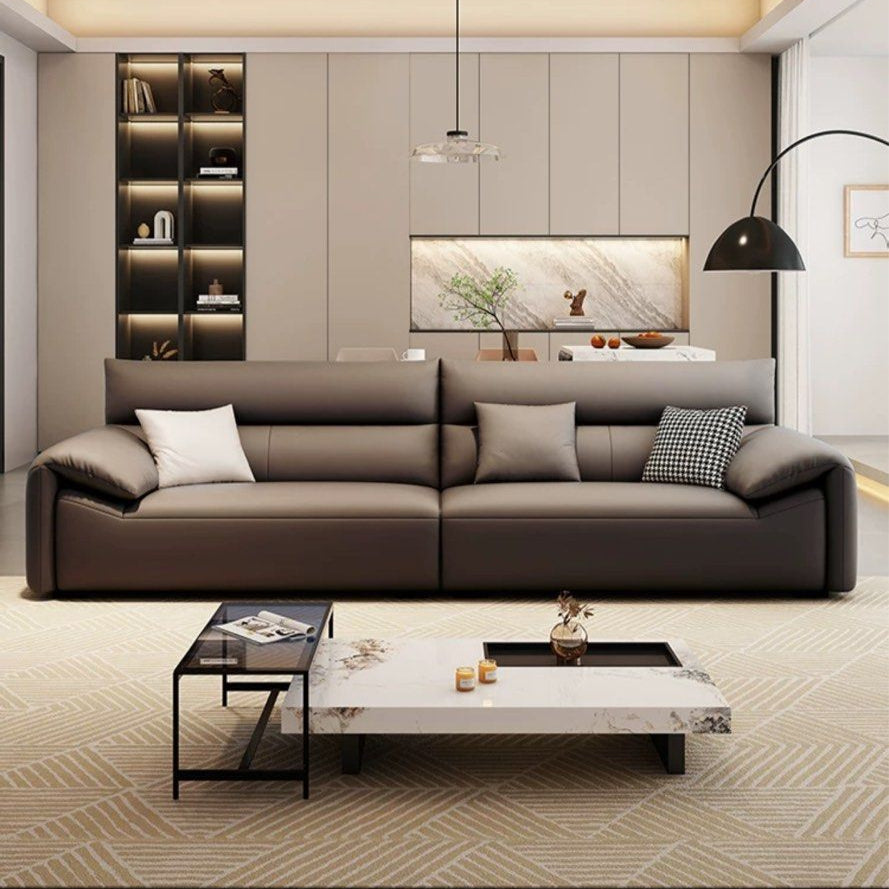 JOSH Modern Genuine Leather Sofa - Radical Homes Singapore