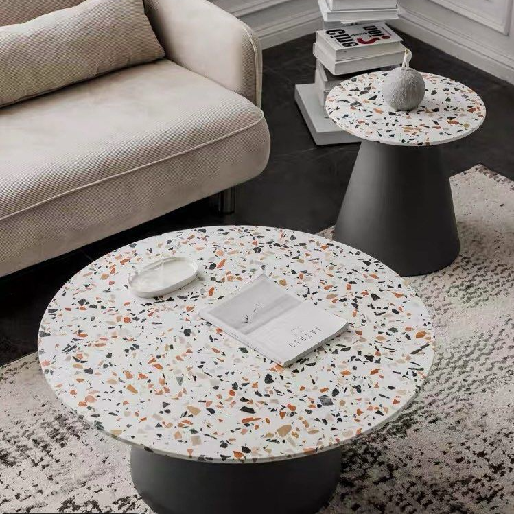 AVERSA Modern Terrazzo Coffee Table - Radical Homes Singapore