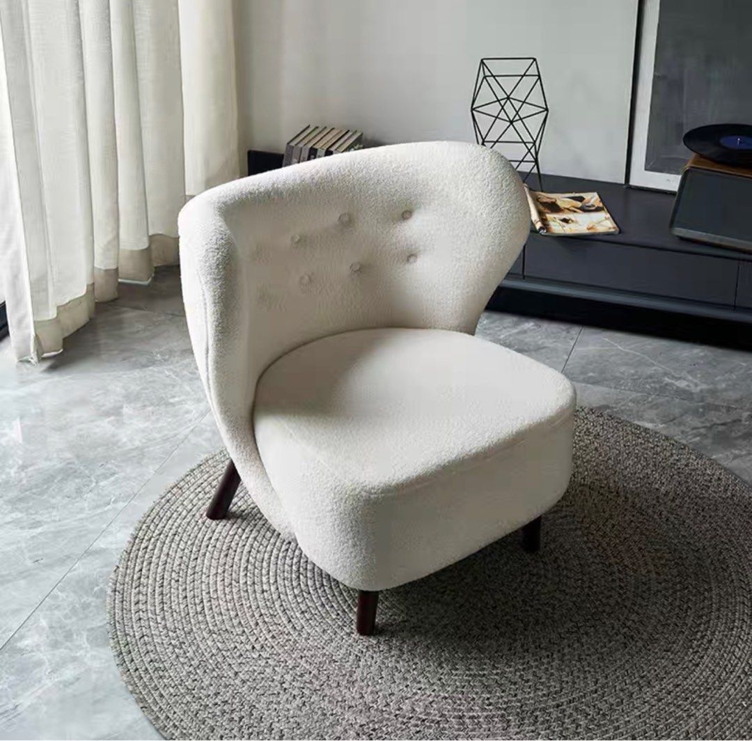 GRACIE Modern Boucle Lounge Chair - Radical Homes Singapore