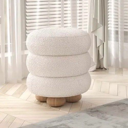 TROFUS Lamb Wool Stool - Radical Homes Singapore
