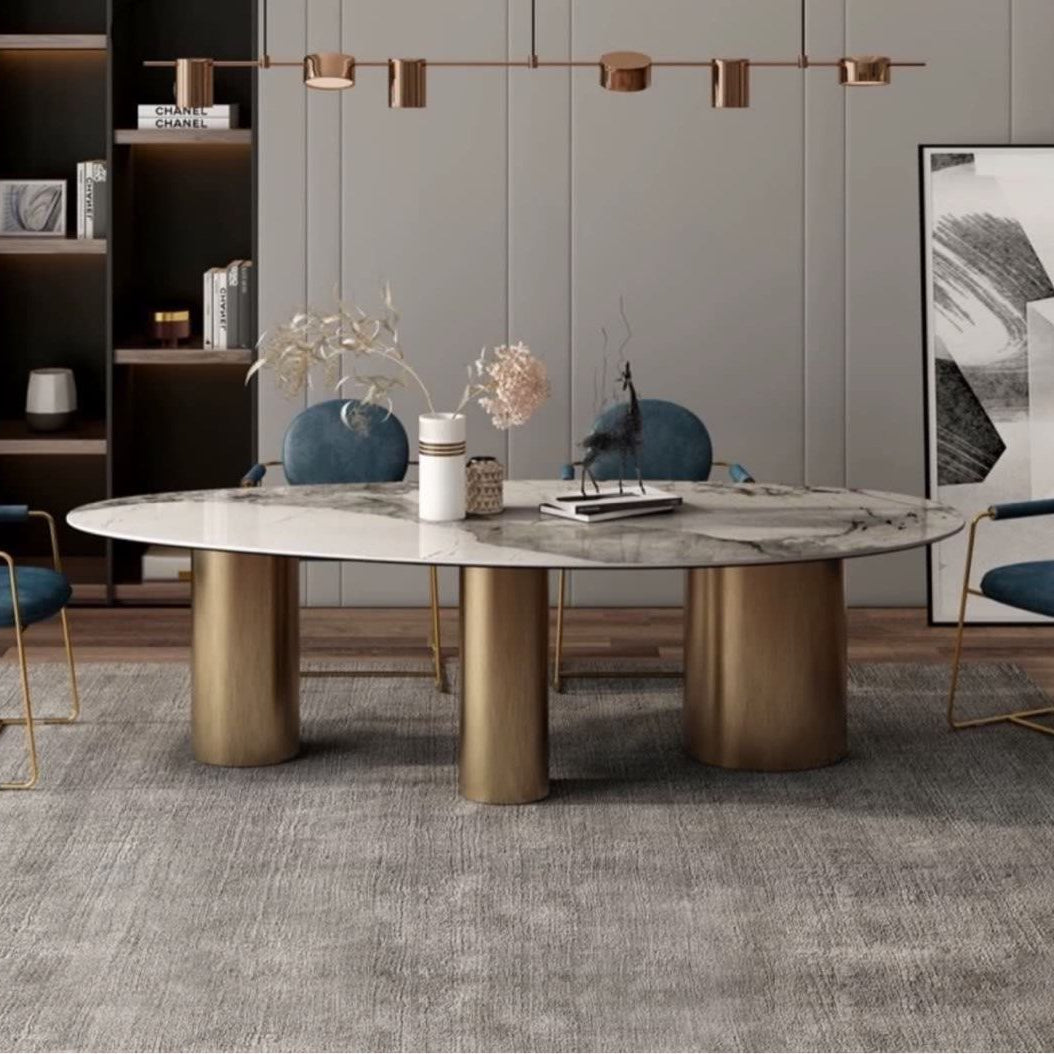 HARVEY Modern Marble Dining Table - Radical Homes Singapore