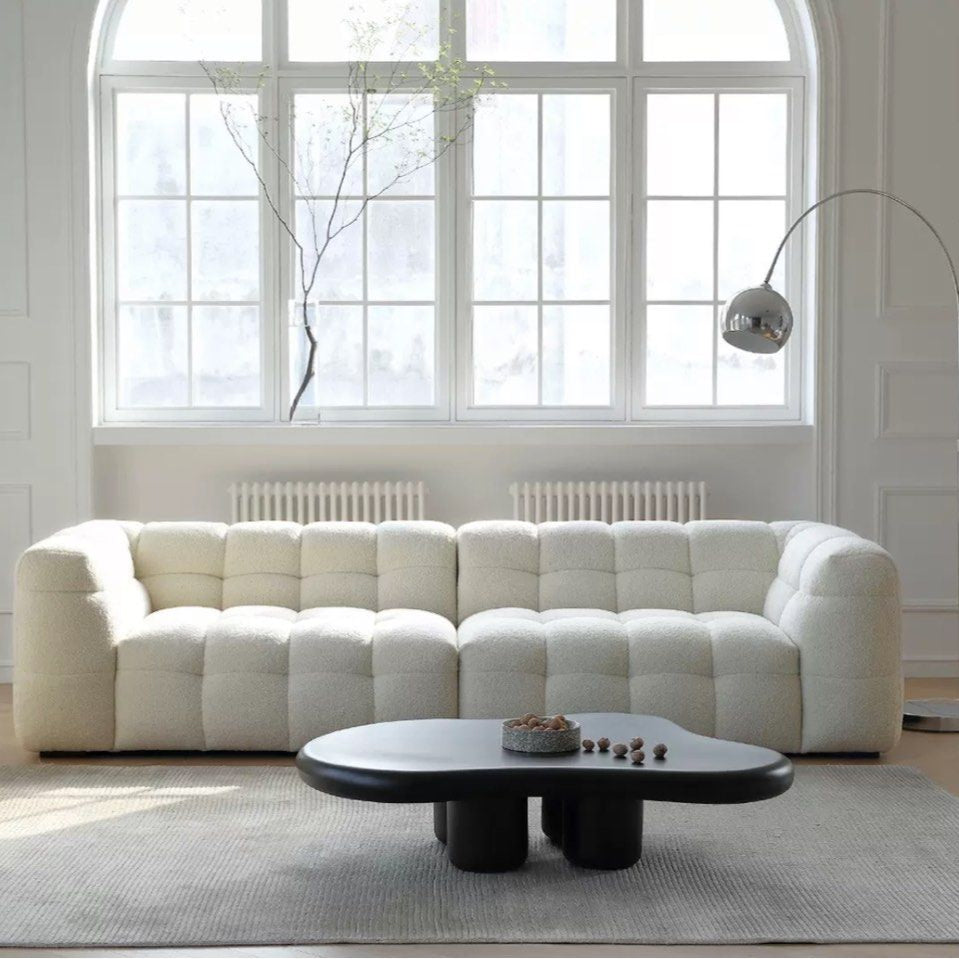 NAT Modern Boucle Fabric Sofa - Radical Homes Singapore