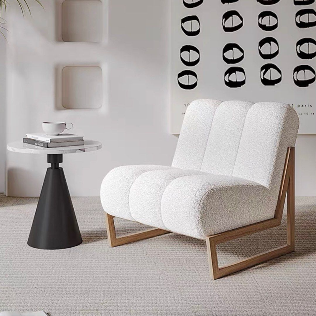 KYLE Modern Boucle Lounge Chair - Radical Homes Singapore