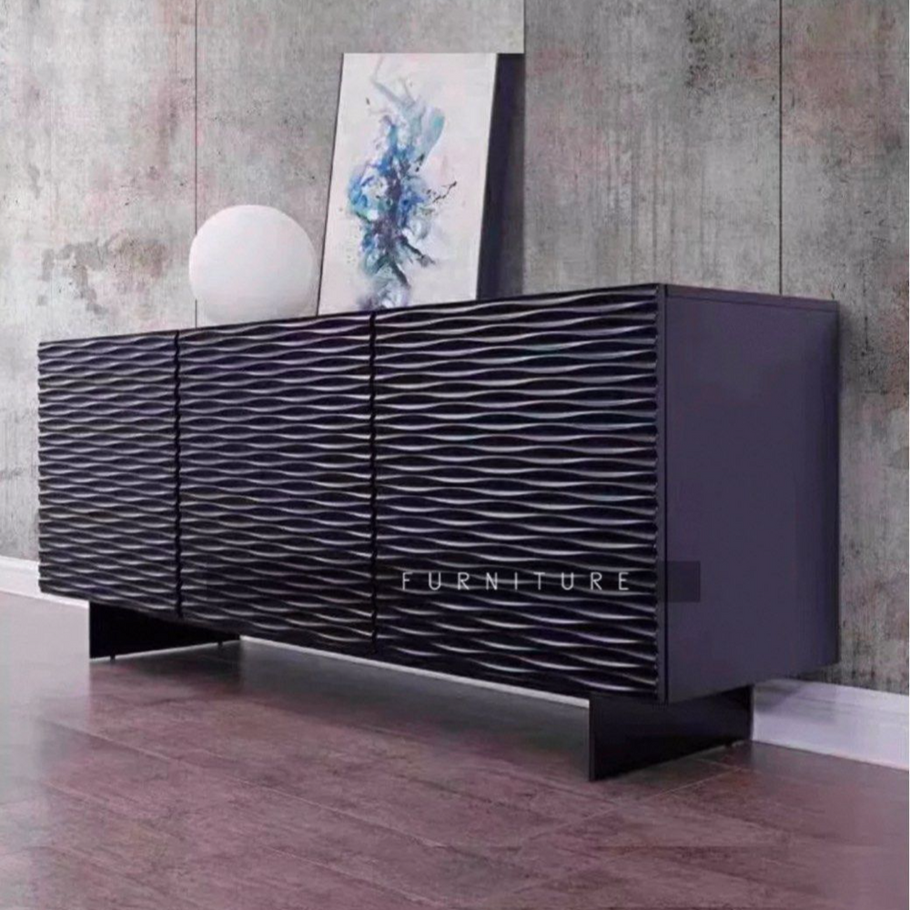 MICARRO Modern Solid Wood Sideboard - Radical Homes Singapore