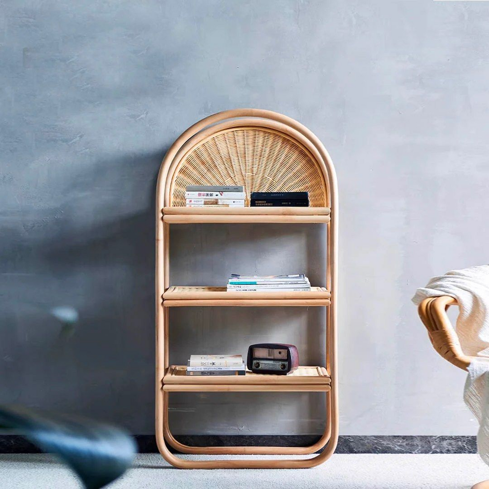 HAROLDO Rattan Bookcase - Radical Homes Singapore