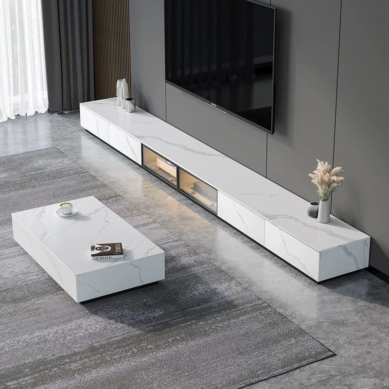 DOMES Modern Sintered Stone TV Console - Radical Homes Singapore