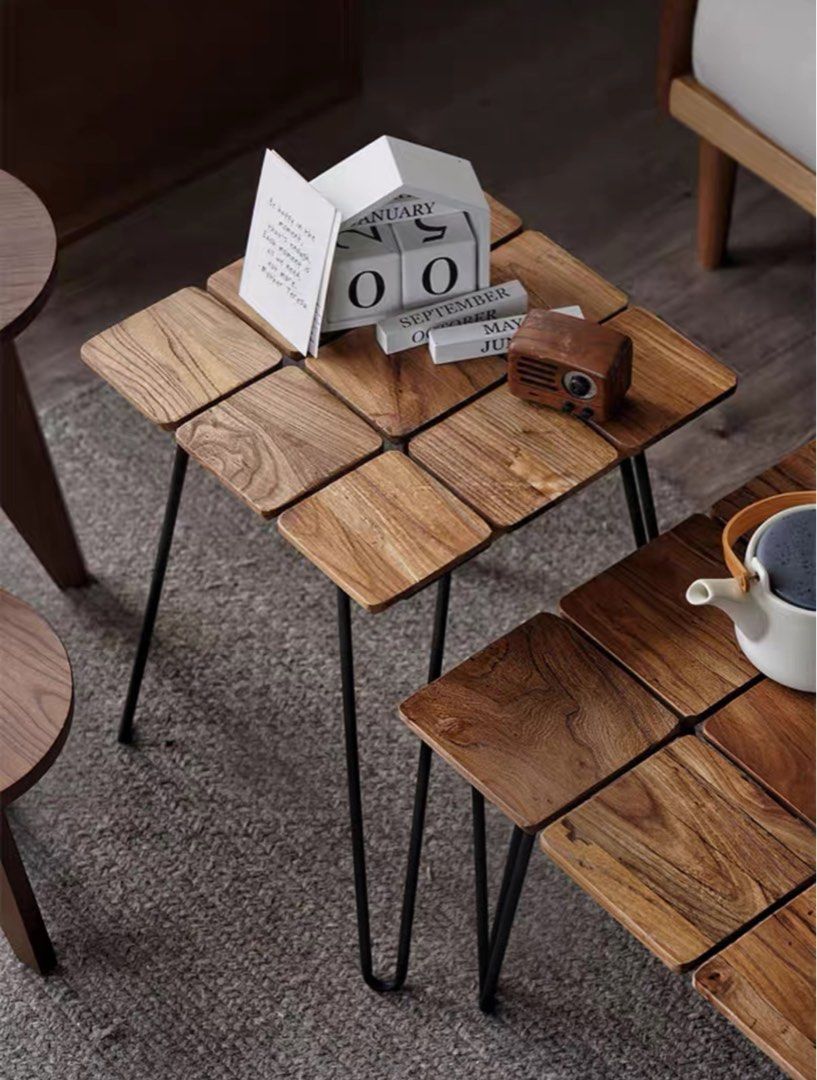 AZIMOV Solid Wood Coffee Table - Radical Homes Singapore