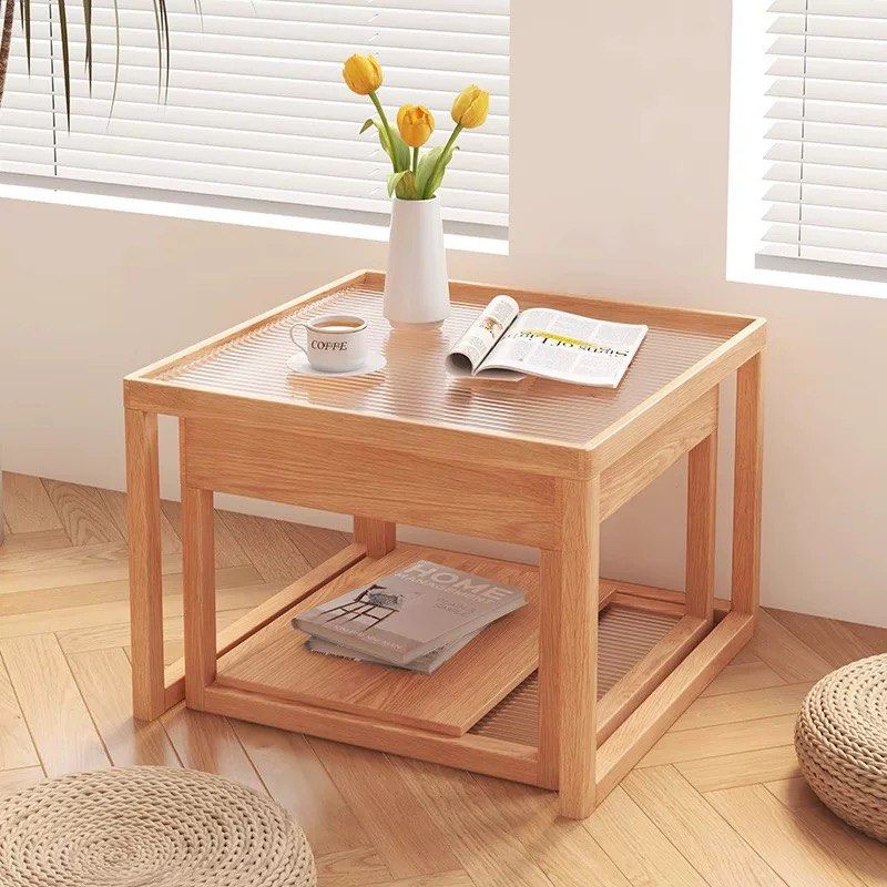 JELO Japandi Solid Wood Nesting Coffee Table - Radical Homes Singapore