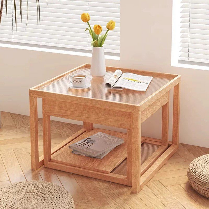 JELO Japandi Solid Wood Nesting Coffee Table - Radical Homes Singapore