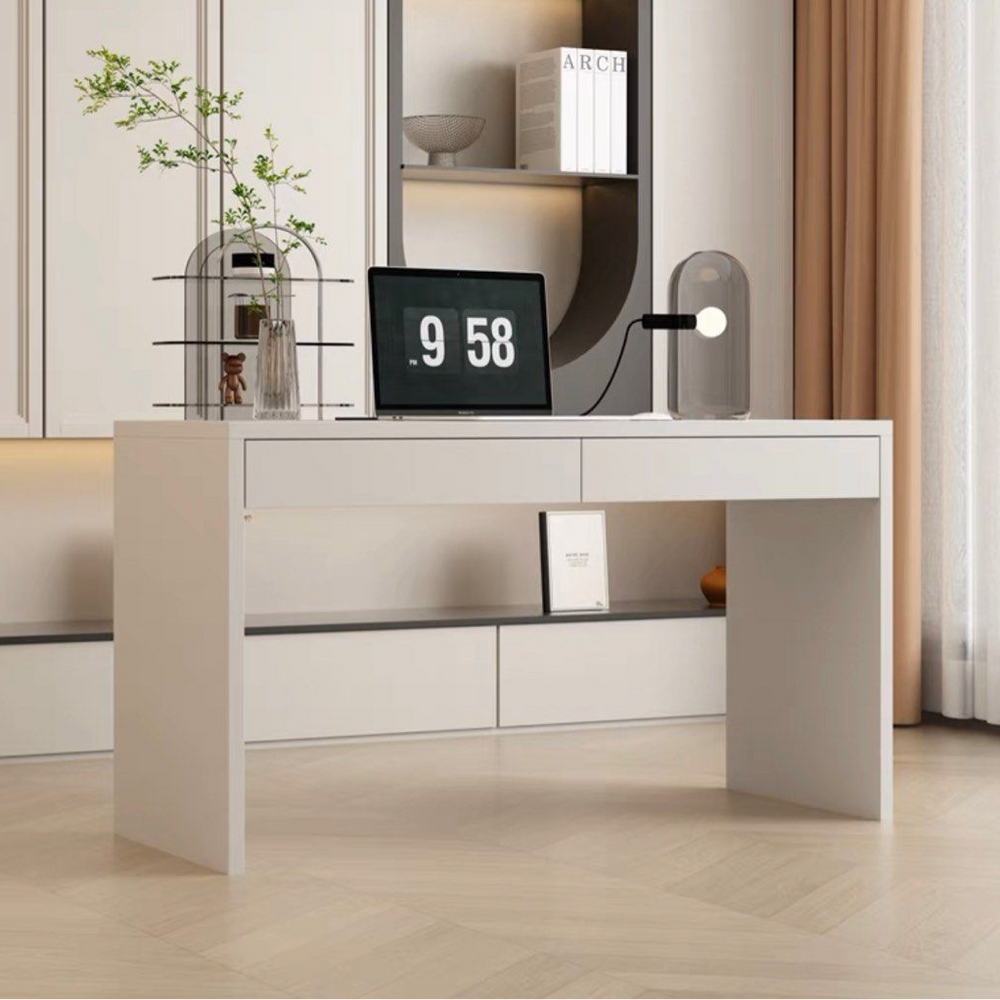 STANLEY Modern Solid Wood Study Table - Radical Homes Singapore