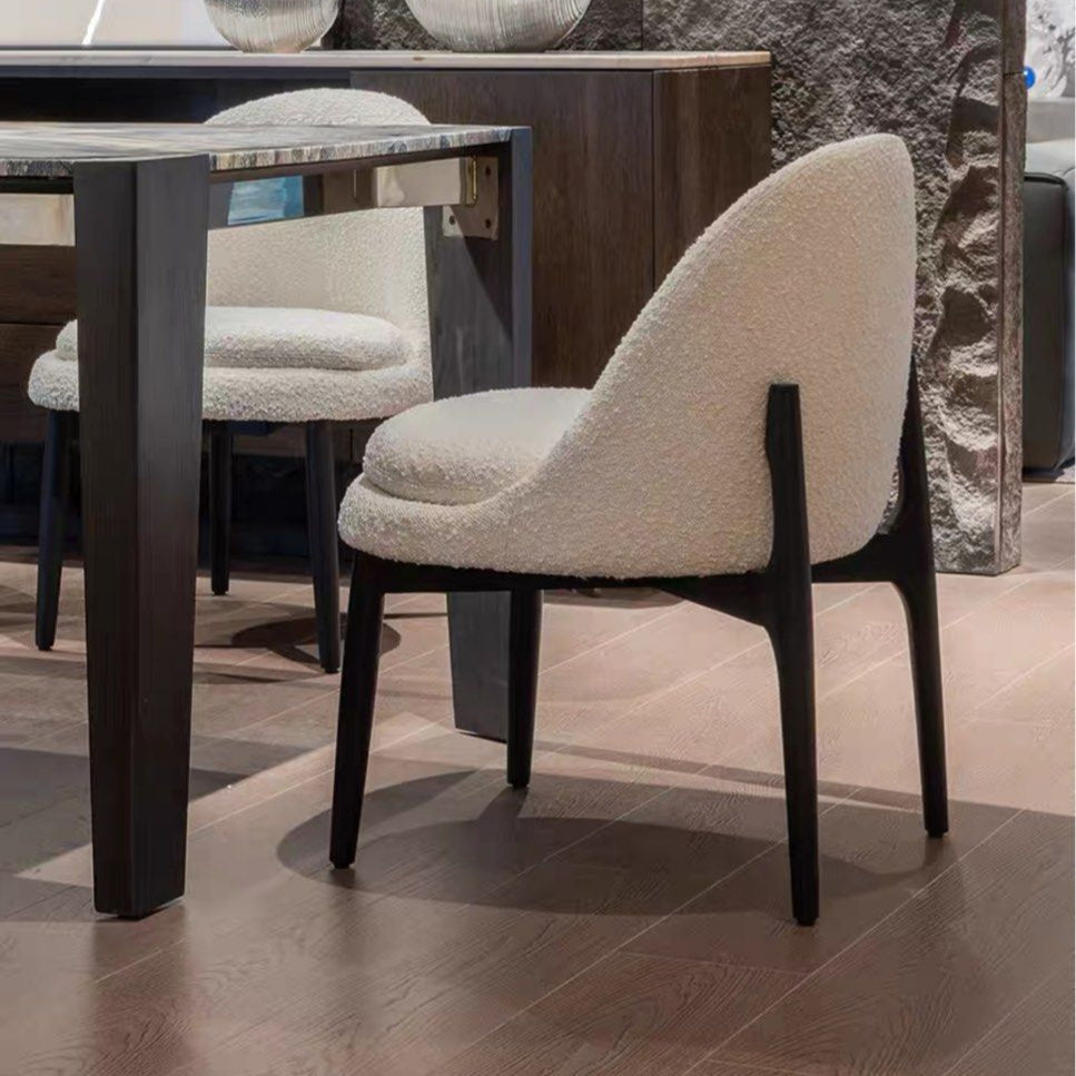 SKYDON Modern Boucle Dining Chair - Radical Homes Singapore