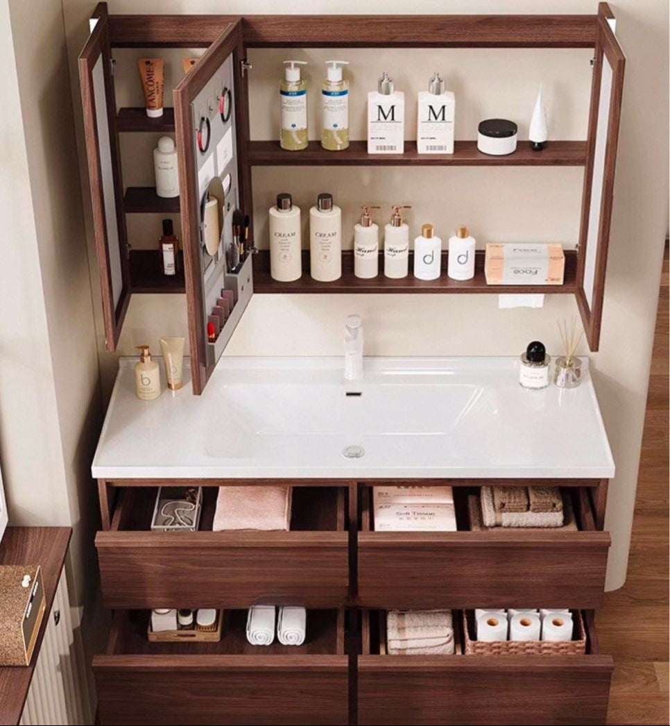 CAYURES Modern Bathroom Vanity Sink - Radical Homes Singapore