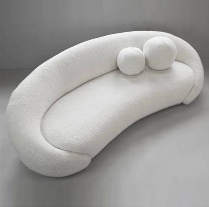 ALISEN Boucle Curve Sofa - Radical Homes Singapore