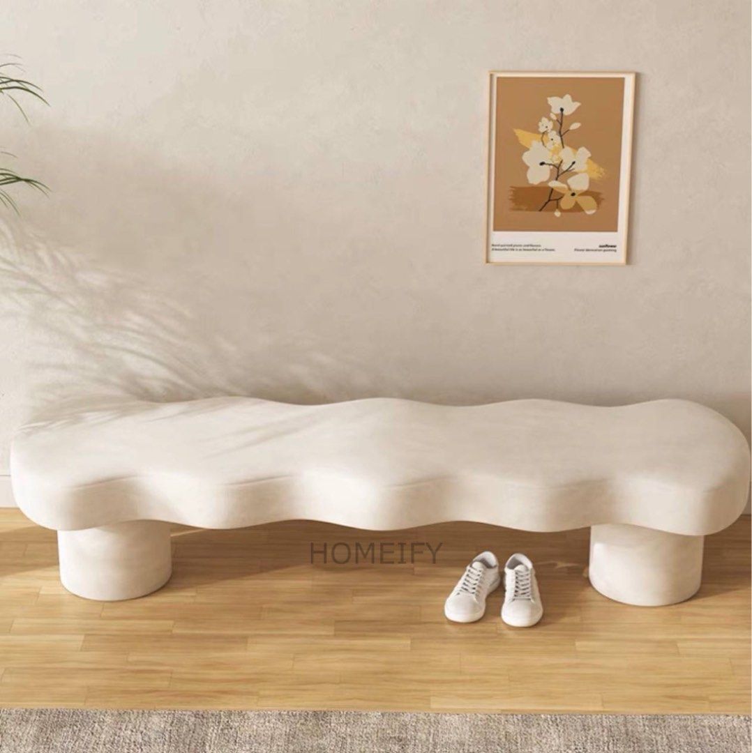 CALLAN Modern Jaggered Bench - Radical Homes Singapore