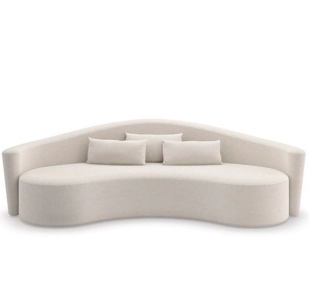OLEANDER Performance Boucle Curve Sofa - Radical Homes Singapore