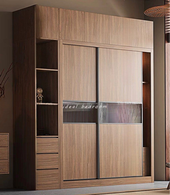 NERVA Modern Walnut Wardrobe - Radical Homes Singapore