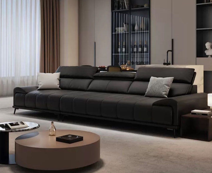 ARLETTA Modern Genuine Leather Sofa - Radical Homes Singapore