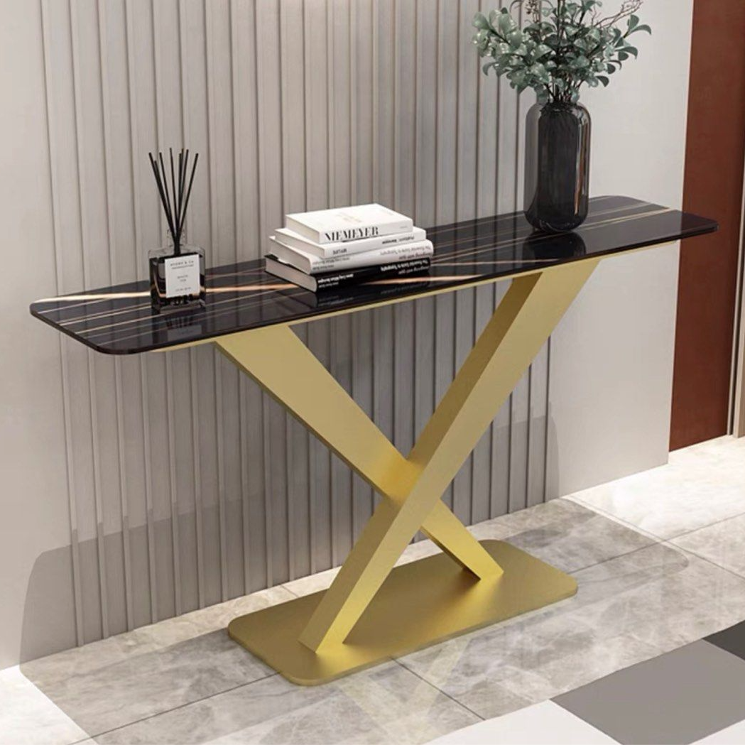 LUDOVICA Modern Sintered Stone Console Table - Radical Homes Singapore