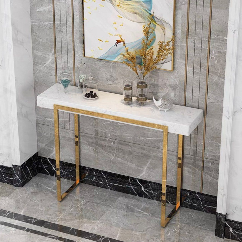LUDWIG Modern Marble Console Table - Radical Homes Singapore