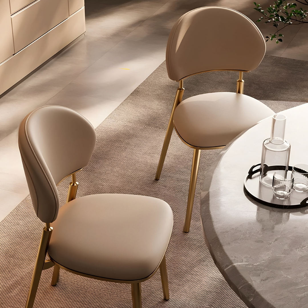 ORVENA Modern Leather Dining Chair - Cassa Haus Singapore