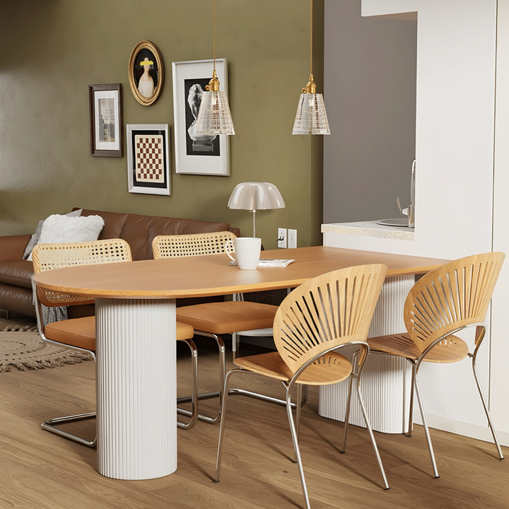 JOPHO Japandi Solid Wood Dining Table - Radical Homes Singapore