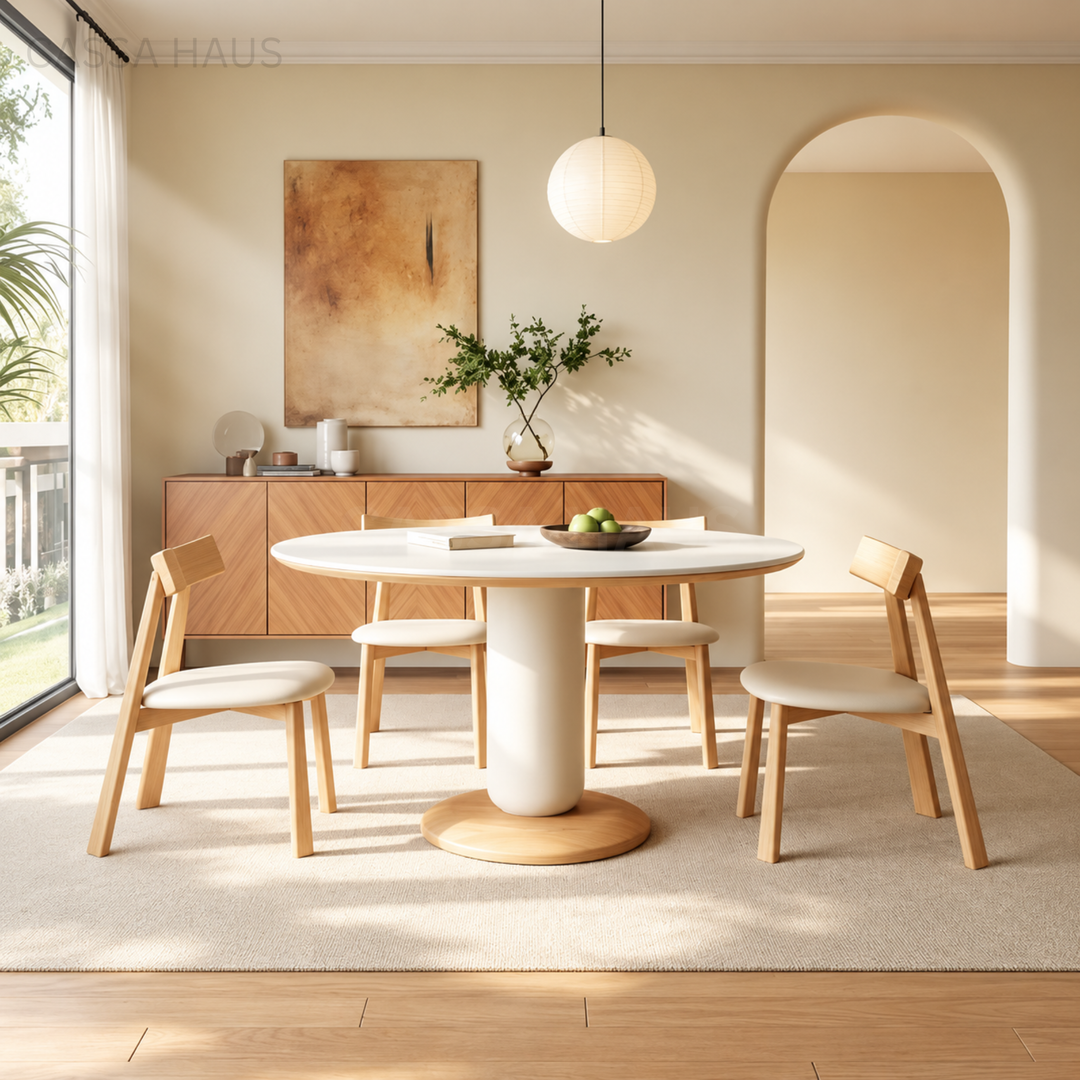 MILA Modern Sintered Stone Extendable Dining Table - Cassa Haus Singapore